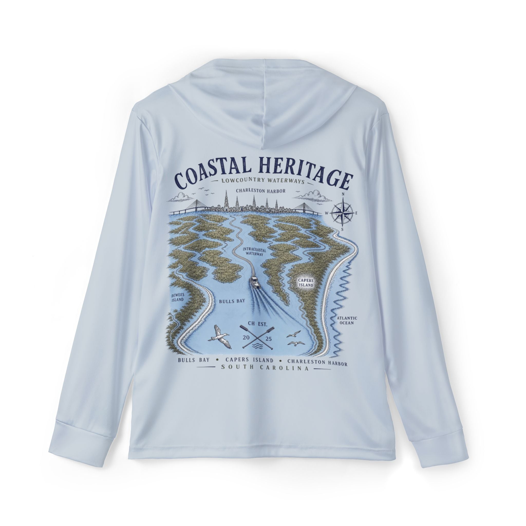 Lowcountry Waterways lightweight Fishing Hoodie
