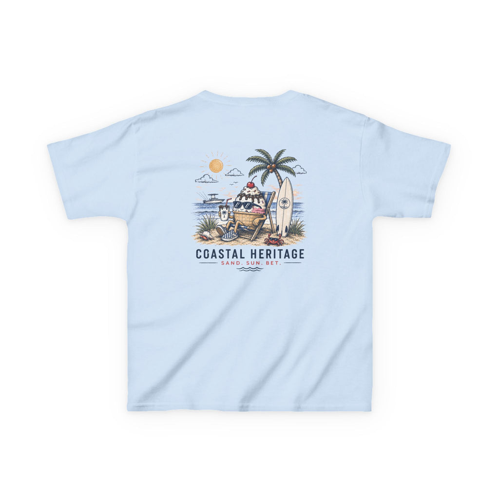 Kids' Scoops & Saltwater Tee | Coastal Heritage Youth T-Shirt