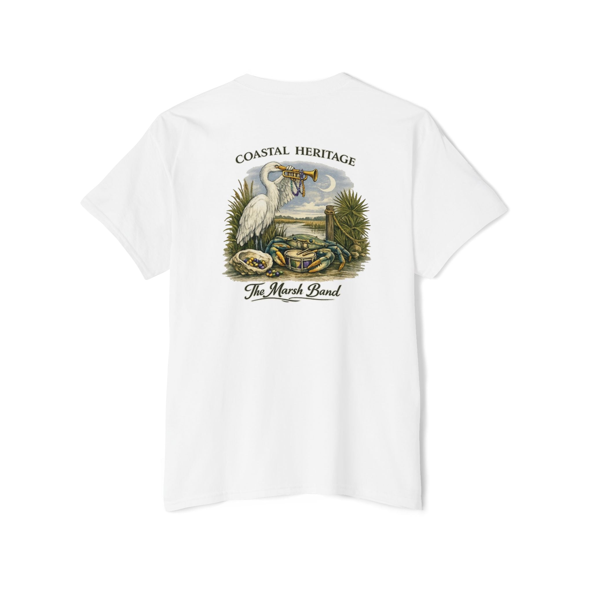 Coastal Heritage "Marsh Band" Mardi Gras Tee