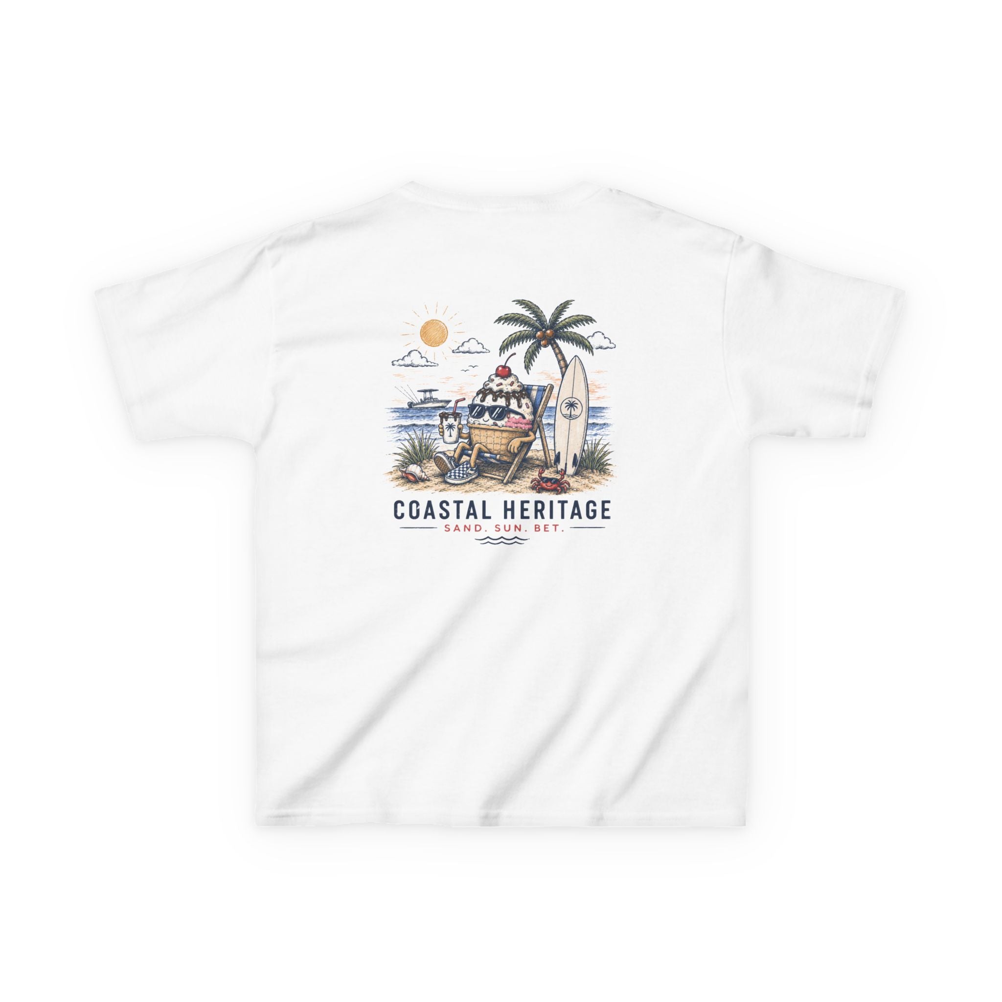 Kids' Scoops & Saltwater Tee | Coastal Heritage Youth T-Shirt