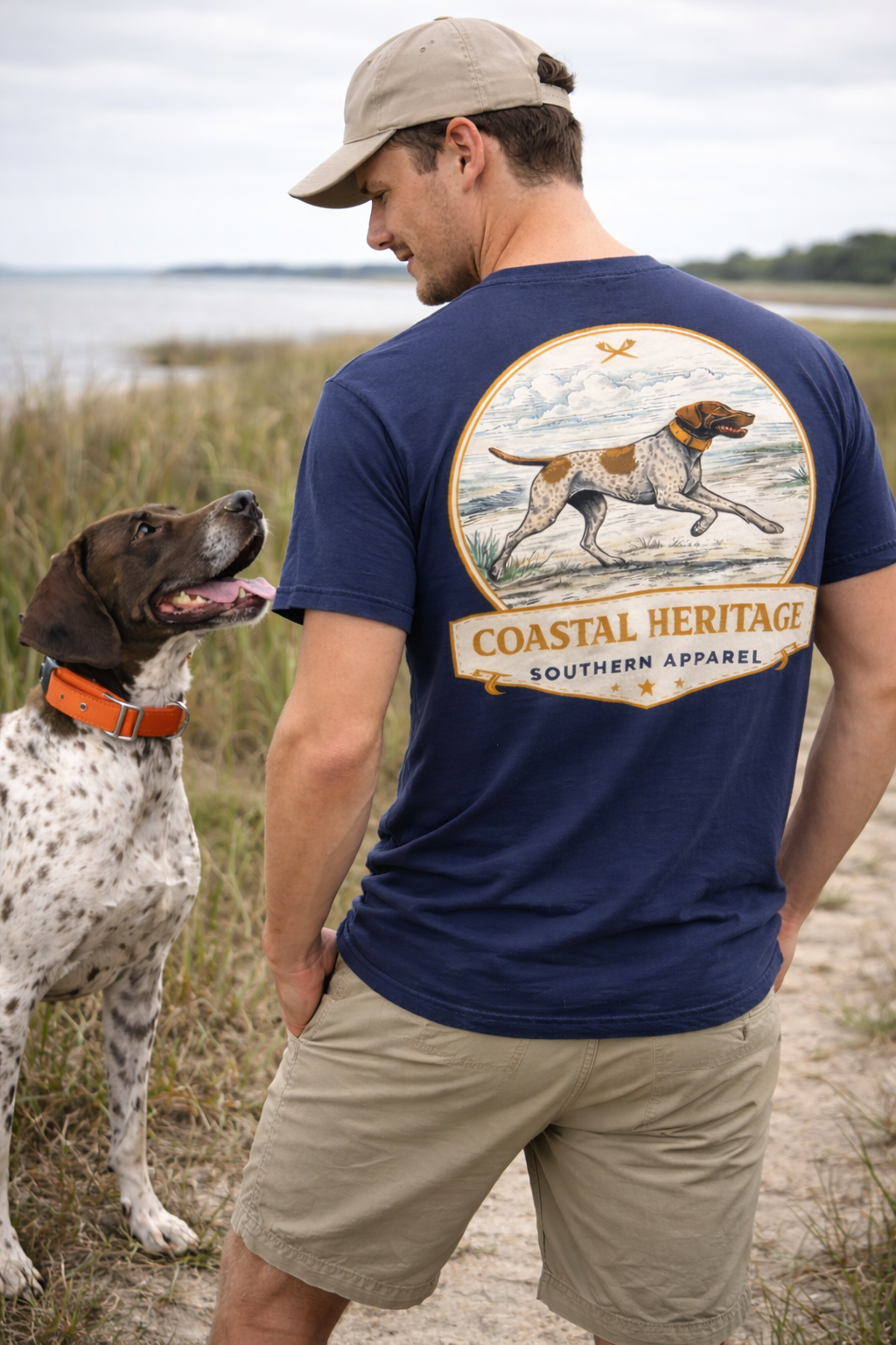 Coastal Heritage Southern Apparel Bird Dog Hunting T-Shirt | Classic Southern Outdoor Lifestyle Tee