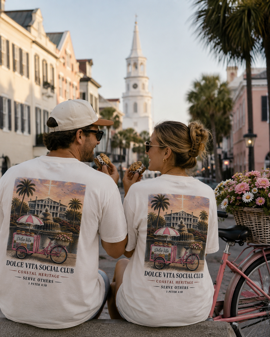 Dolce Vita Social Club Tee - A Coastal Collab