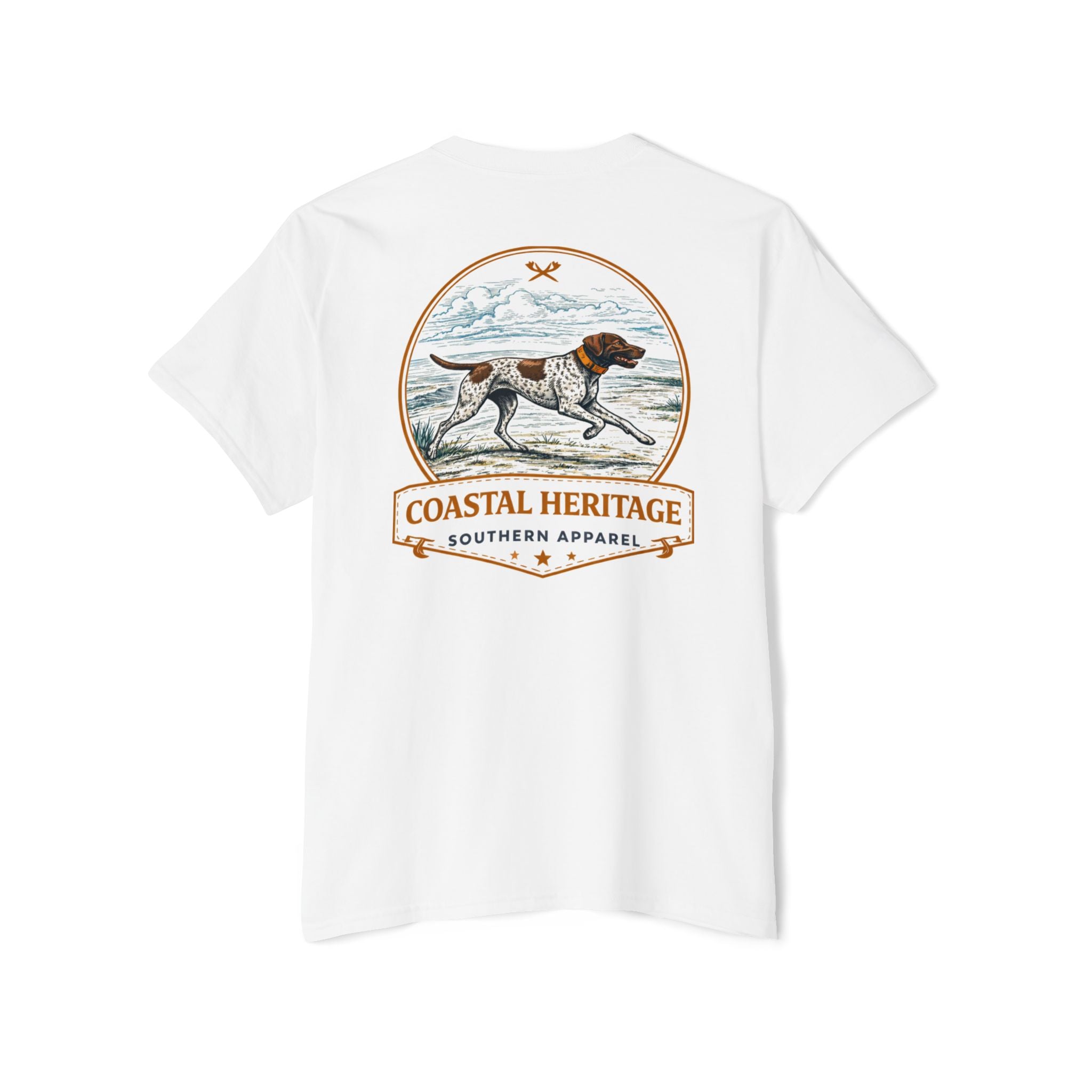 Coastal Heritage Southern Apparel Bird Dog Hunting T-Shirt | Classic Southern Outdoor Lifestyle Tee