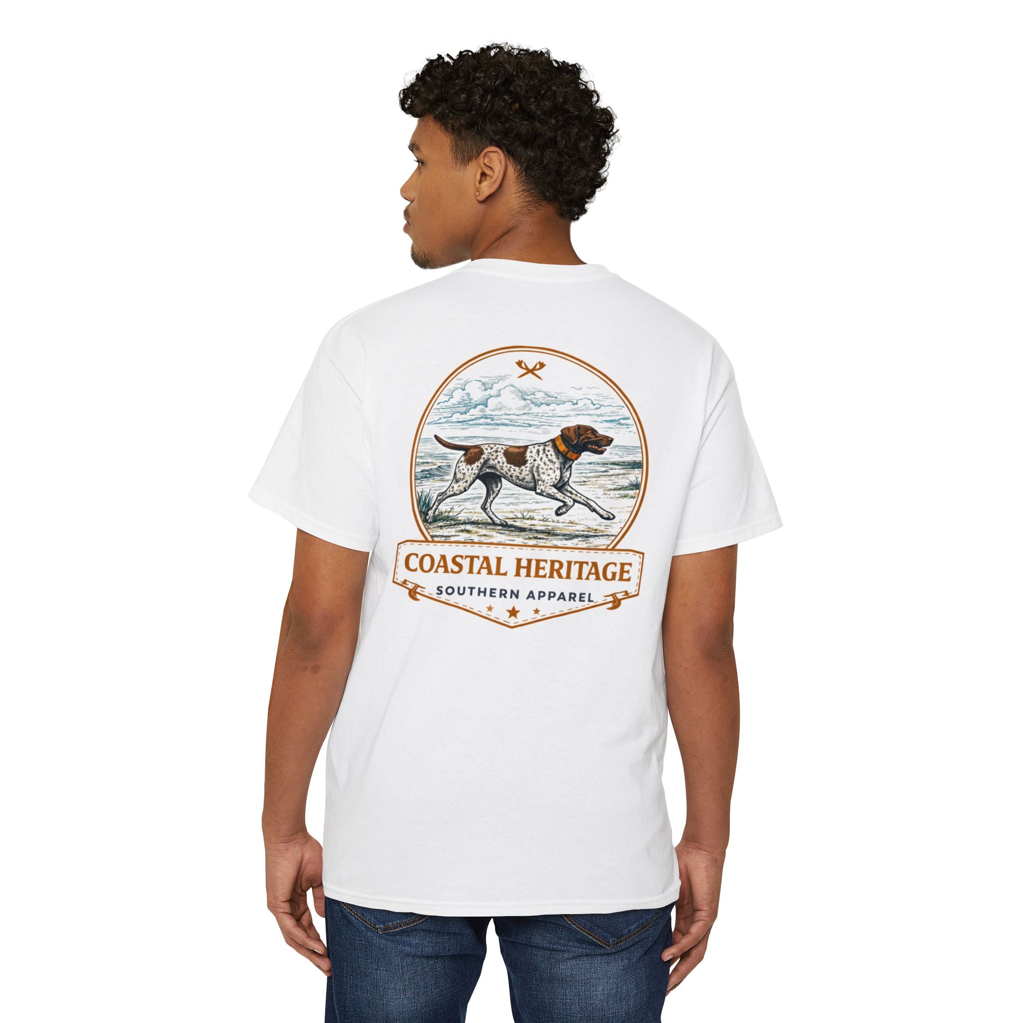 Coastal Heritage Southern Apparel Bird Dog Hunting T-Shirt | Classic Southern Outdoor Lifestyle Tee